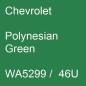 Preview: Chevrolet, Polynesian Green, WA5299 /  46U.